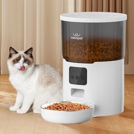 Alimentador Automático Pet 4L com App WiFi e Gravador de Voz