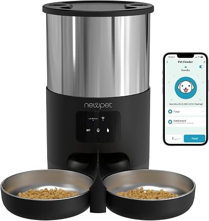 Comedouro Elevado Duplo para 2 Pets, 5L